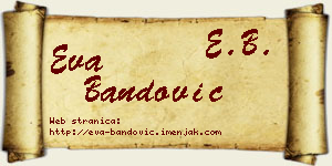 Eva Bandović vizit kartica